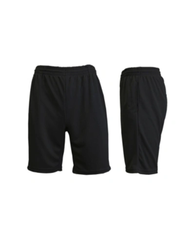 Galaxy By Harvic Men's Moisture Wicking Performance Basic Mesh Shorts In Black