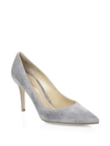 Gianvito Rossi Women's Gianvito Suede Pumps In Light Grey