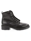 Rag & Bone Women's Cannon Zip-up Leather Combat Boots In Black