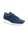 New Balance Men's 997 Made In Usa Bison Pack Leather Sneakers In Blue Grey