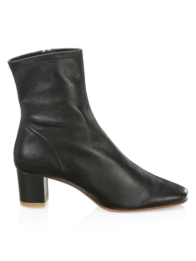 By Far Women's Sofia Leather Ankle Boots In Black