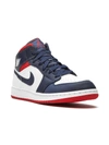 Nike Air Jordan 1 Mid Se Gs Sneakers In White
