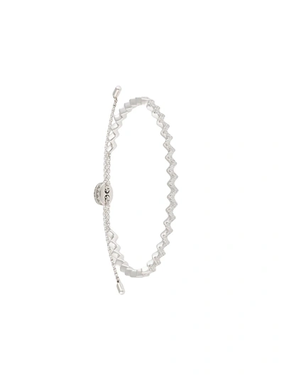 Apm Monaco Up And Down Adjustable Bracelet In Silver