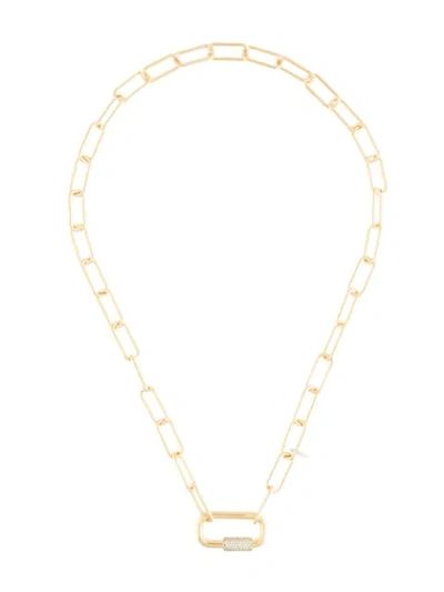 Apm Monaco Yacht Club Slinding-ring Necklace In Gold,crystal