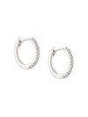 APM MONACO CROISETTE HOOP EARRINGS