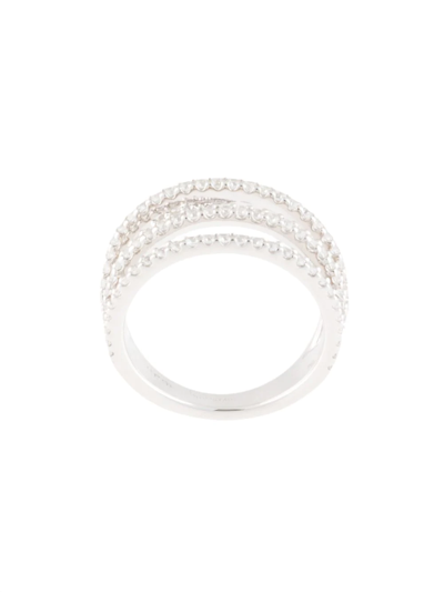 Apm Monaco Croisette Five-hoop Ring In Silver