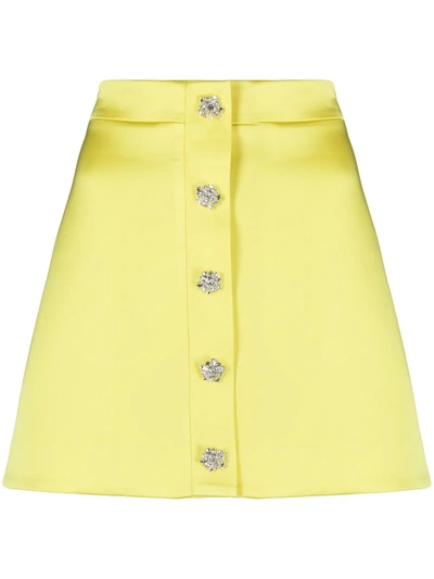 Giuseppe Di Morabito Embellished Button Skirt In Yellow