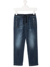 Dolce & Gabbana Drawstring-waist Jeans In Blue