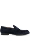 Tod's Penny Bar Loafers In Blue