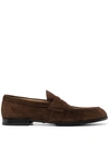 TOD'S LEATHER LOW-HEEL LOAFERS