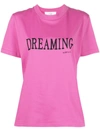 Alberta Ferretti Cotton Jersey Dreaming Regular T-shirt In Fuchsia