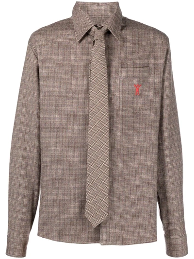 Pre-owned Walter Van Beirendonck Basic Sharp Shirt In Brown
