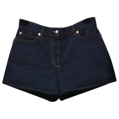 Pre-owned Valentino Blue Cotton Shorts