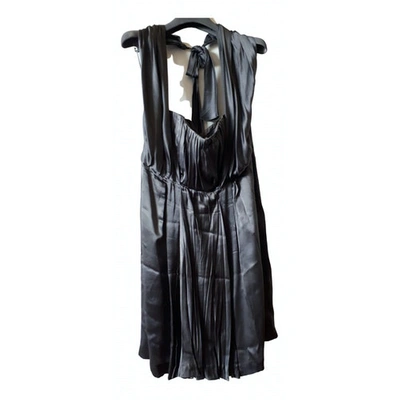 Pre-owned Philosophy Di Alberta Ferretti Silk Dress In Grey