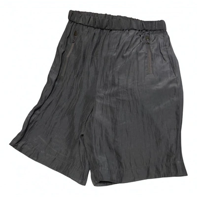 Pre-owned Theory Navy Polyester Shorts