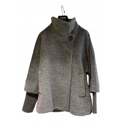 Pre-owned Cinzia Rocca Wool Coat In Grey