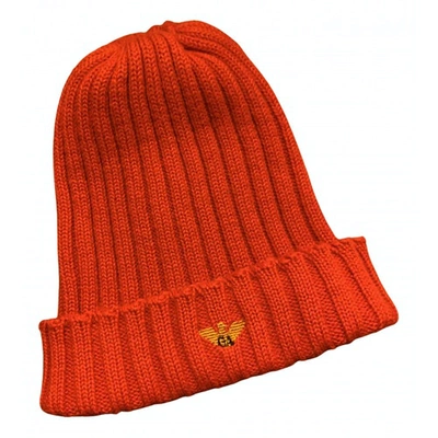 Pre-owned Emporio Armani Wool Cap In Red