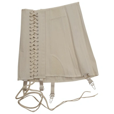 Pre-owned Orseund Iris Ecru Cotton Skirt