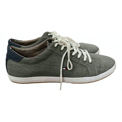 Pre-owned Tommy Hilfiger Grey Cloth Trainers