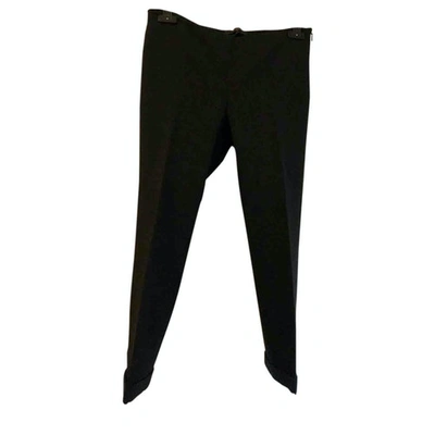Pre-owned Seventy Slim Pants In Black