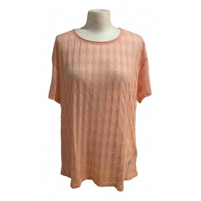 Pre-owned Karl Lagerfeld Pink Polyester Top