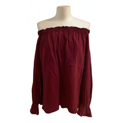 Pre-owned Walter Baker Burgundy Synthetic Top
