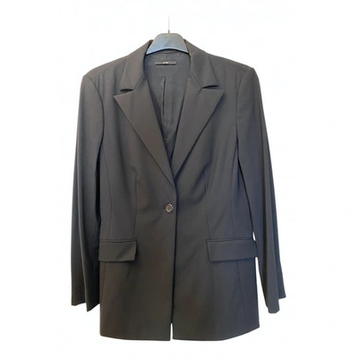 Pre-owned Hugo Boss Wool Suit Jacket In Black