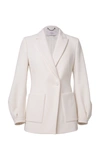 DOROTHEE SCHUMACHER SOPHISTICATED PERFECTION PUFF-SLEEVE CREPE BLAZER