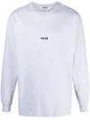 MSGM LOGO-PRINT LONG-SLEEVE TOP