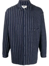 YMC YOU MUST CREATE STRIPE-PRINT ORGANIC COTTON SHIRT