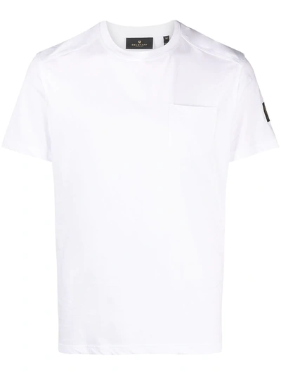 Belstaff Logo-patch Short-sleeved T-shirt In White