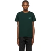 Loewe Chest Embroidered Logo T-shirt In Green