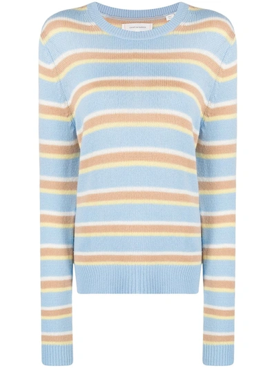 Chinti & Parker Jalisco Striped Jumper In Blue