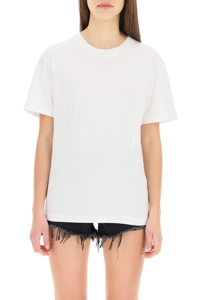 Alexander Wang Women's 4cc1201152100 White Other Materials T-shirt