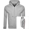 Moschino Men's Full-zip Hoodie With Logo Taping In Grey