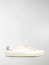 Maison Margiela Tabi Low-top Cotton-canvas Sneakers In White