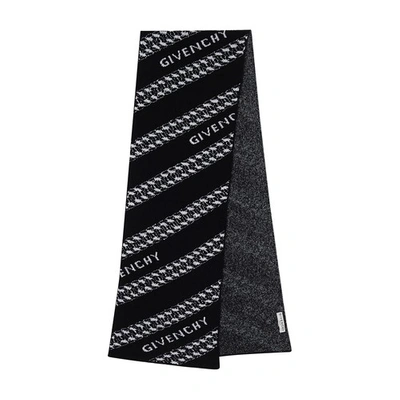 Givenchy Chain Scarf In Black White