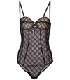 GUCCI GG TULLE BODYSUIT,P00534722