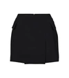 ALEX PERRY IZZY CRÊPE SATIN MINISKIRT,P00534380