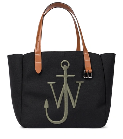 Jw Anderson Belt Recycled Canvas Tote In Black