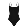 HUNZA G PAMELA BLACK SEERSUCKER SWIMSUIT,3970751