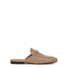GUCCI PRINCETOWN ALMOND LEATHER MULES,3479792