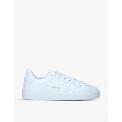 Golden Goose Men's White Men's Pure Star Leather Trainers