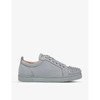 Christian Louboutin Louis Junior Spikes Cap-toe Suede Sneakers