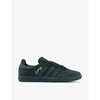 ADIDAS STATEMENT MENS JONAH HILL FOREST GREEN JONAH HILL SAMBA LEATHER AND SUEDE TRAINERS 7,R03700237