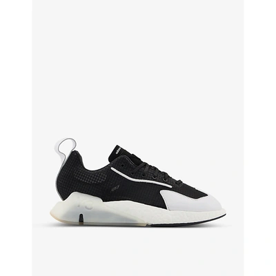 Adidas Y3 Orisan Suede, Leather And Mesh Trainers In Black Core White Ecru Ti