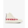 COMME DES GARÇONS COMME DES GARÇONS PLAY X CONVERSE 70S CANVAS HIGH-TOP TRAINERS,R03711270