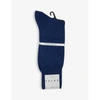 Falke No3 Wool-silk Socks In Royal Blue