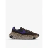 NIKE OVERBREAK LEATHER AND TEXTILE TRAINERS,R03699809