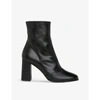 Whistles Women's Dina High Heel Leather Ankle Boots In Black